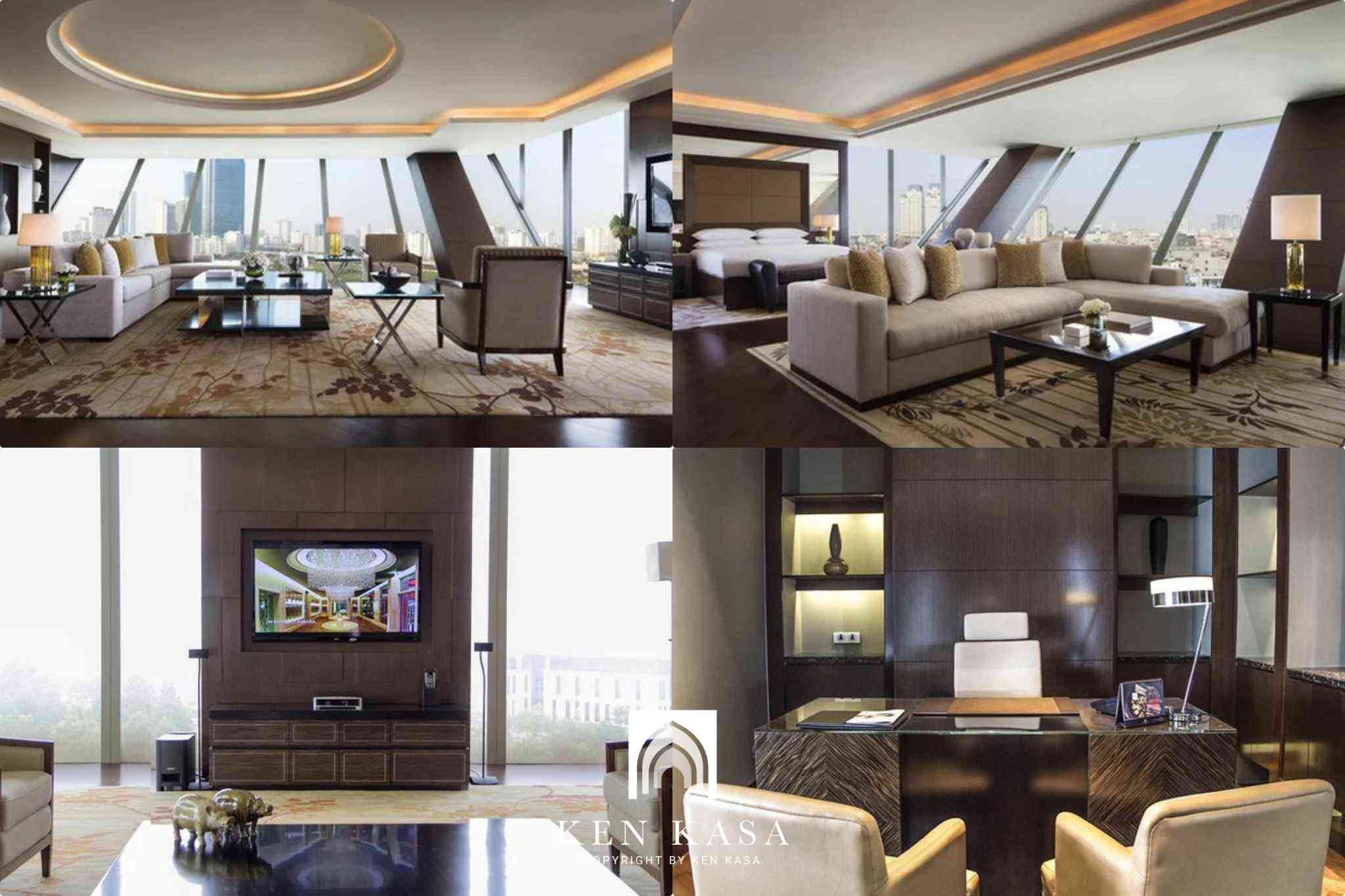 Mẫu ph&ograve;ng tổng thống đẹp jw marriot hanoi 